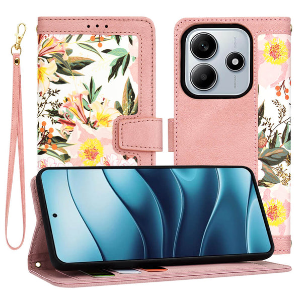 Techsuit Xiaomi Redmi Note 14 5G - FlipCraft - Θήκη Βιβλίο από Δερματίνη - Sweetheart Pink