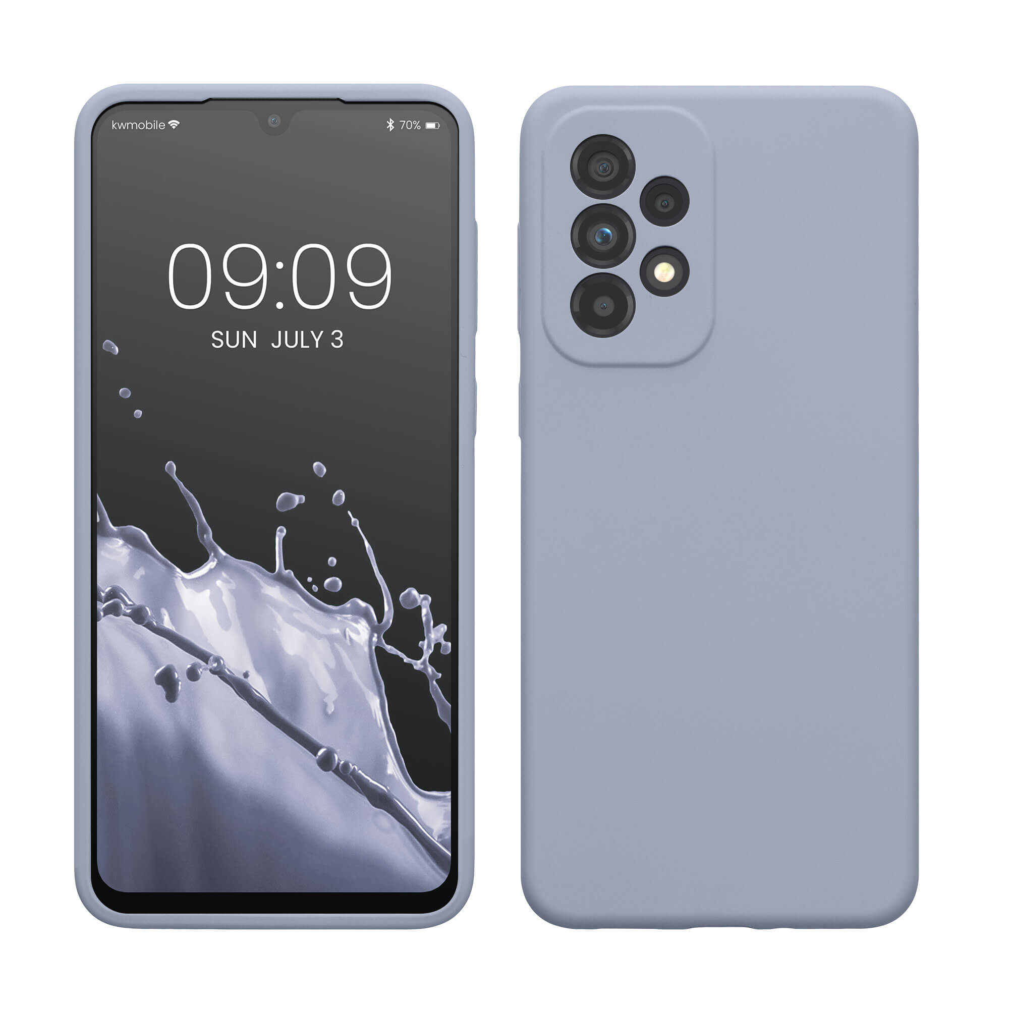 KW Samsung Galaxy A33 5G Θήκη Σιλικόνης Rubberized TPU - Light Blue - 57833.58