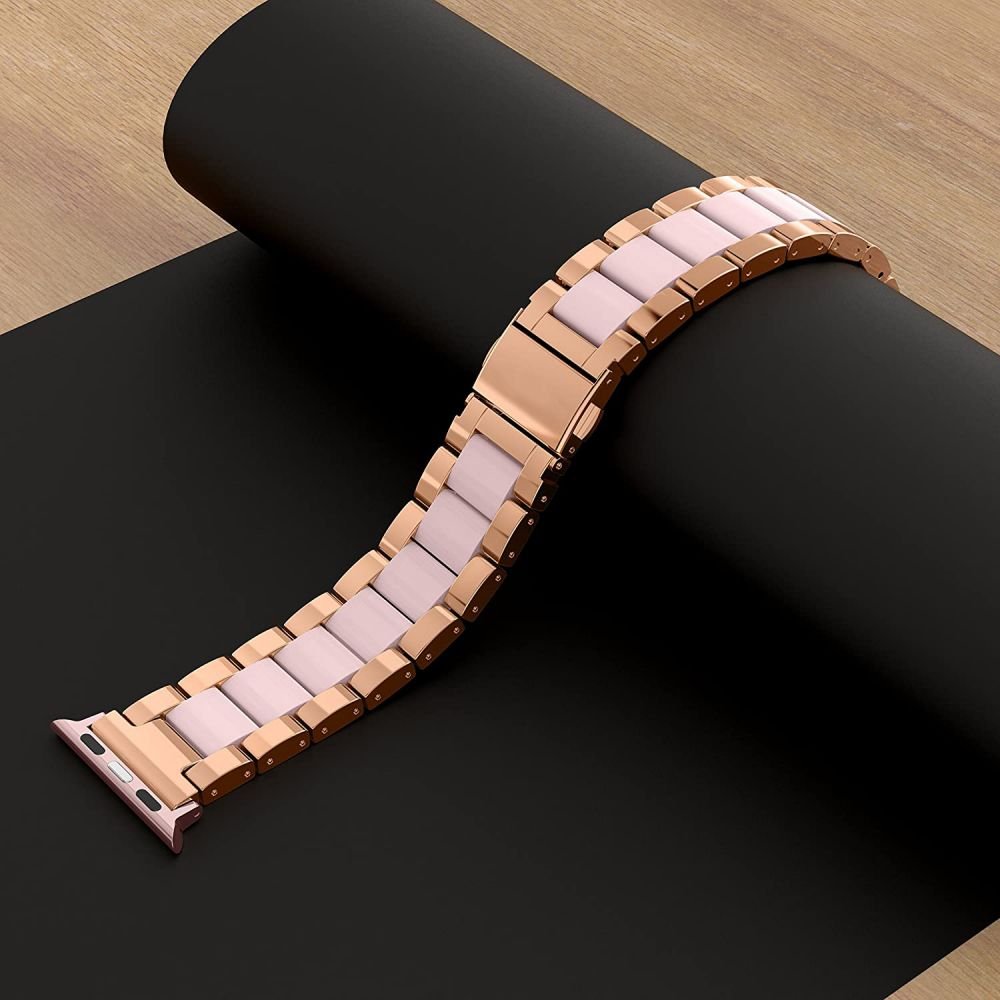 Tech - Protect Λουράκι Apple Watch 4 / 5 / 6 / 7 / 8 / 9 / SE / ULTRA 1 / ULTRA 2 - 42 / 44 / 45 / 49 mm Modern Μπρασελέ - Pearl
