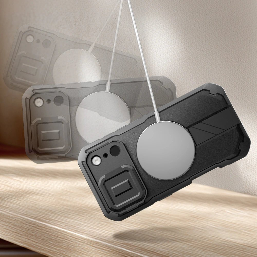 Tech - Protect iPhone 17 Pro - Kevlar MagSafe - Σκληρή Θήκη με Προστασία για την Οθόνη / την Κάμερα και Stand - Black