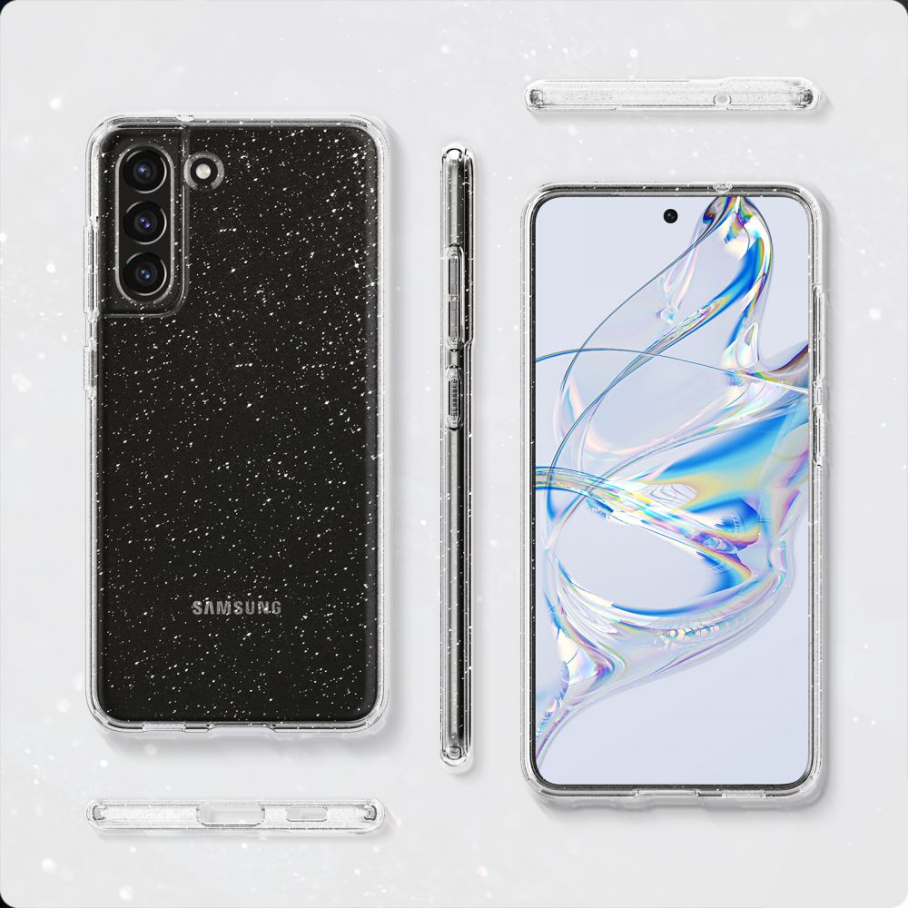 Spigen Samsung Galaxy S21 FE Liquid Crystal Θήκη Σιλικόνης - Glitter Crystal