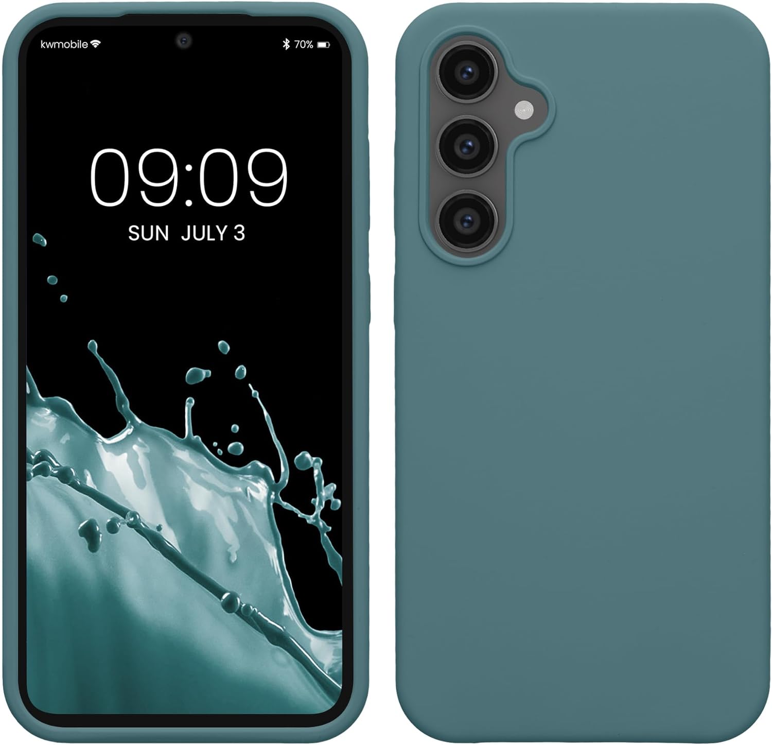 KW Samsung Galaxy S23 FE Θήκη Σιλικόνης Rubberized TPU - Arctic Night