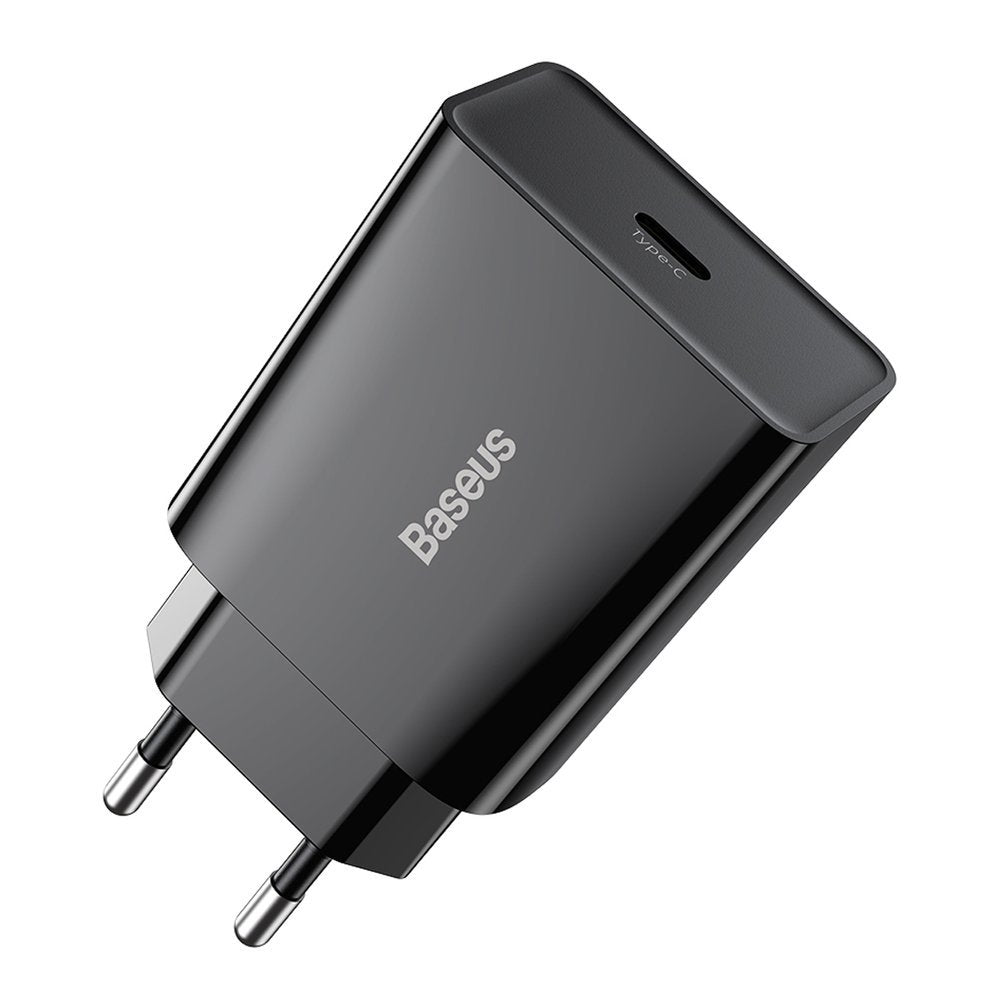 Baseus Speed Mini Οικιακός Φορτιστής Γρήγορης Φόρτισης με Θύρα Type - C PD 20W - Black - CCFS - SN01
