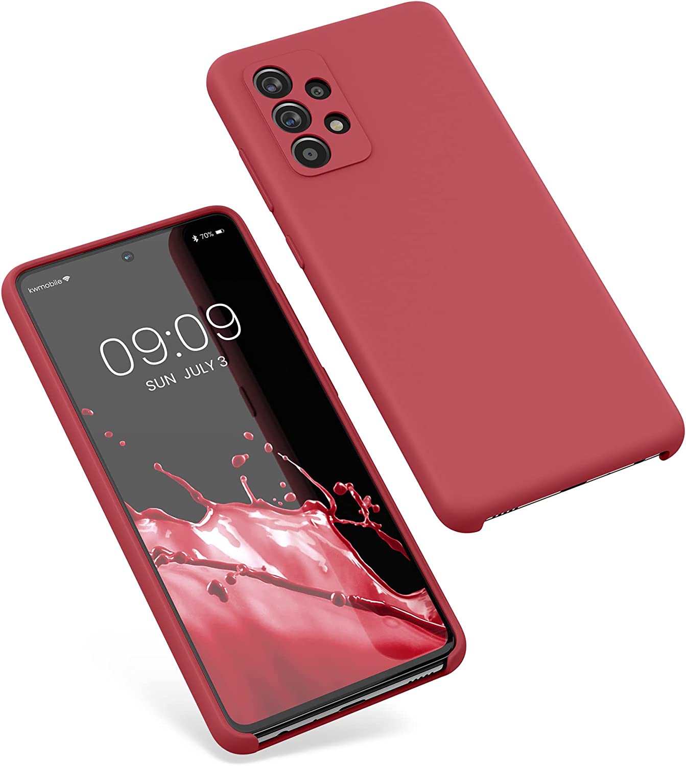 KW Samsung Galaxy A52 / A52 5G / A52s 5G Θήκη Σιλικόνης Rubber TPU - Classic Red - 54347.208