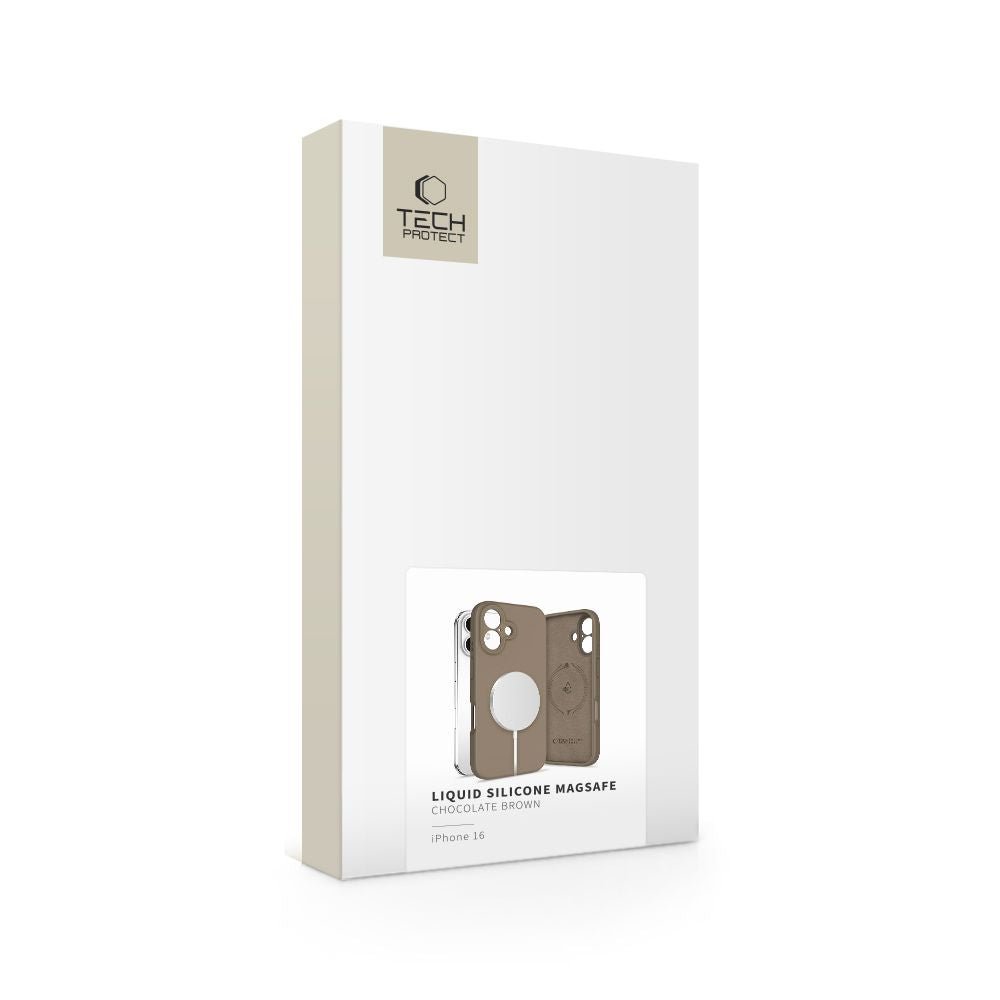 Tech - Protect iPhone 16 Liquid Silicone - MagSafe Θήκη Σιλικόνης TPU - Chocolate Brown
