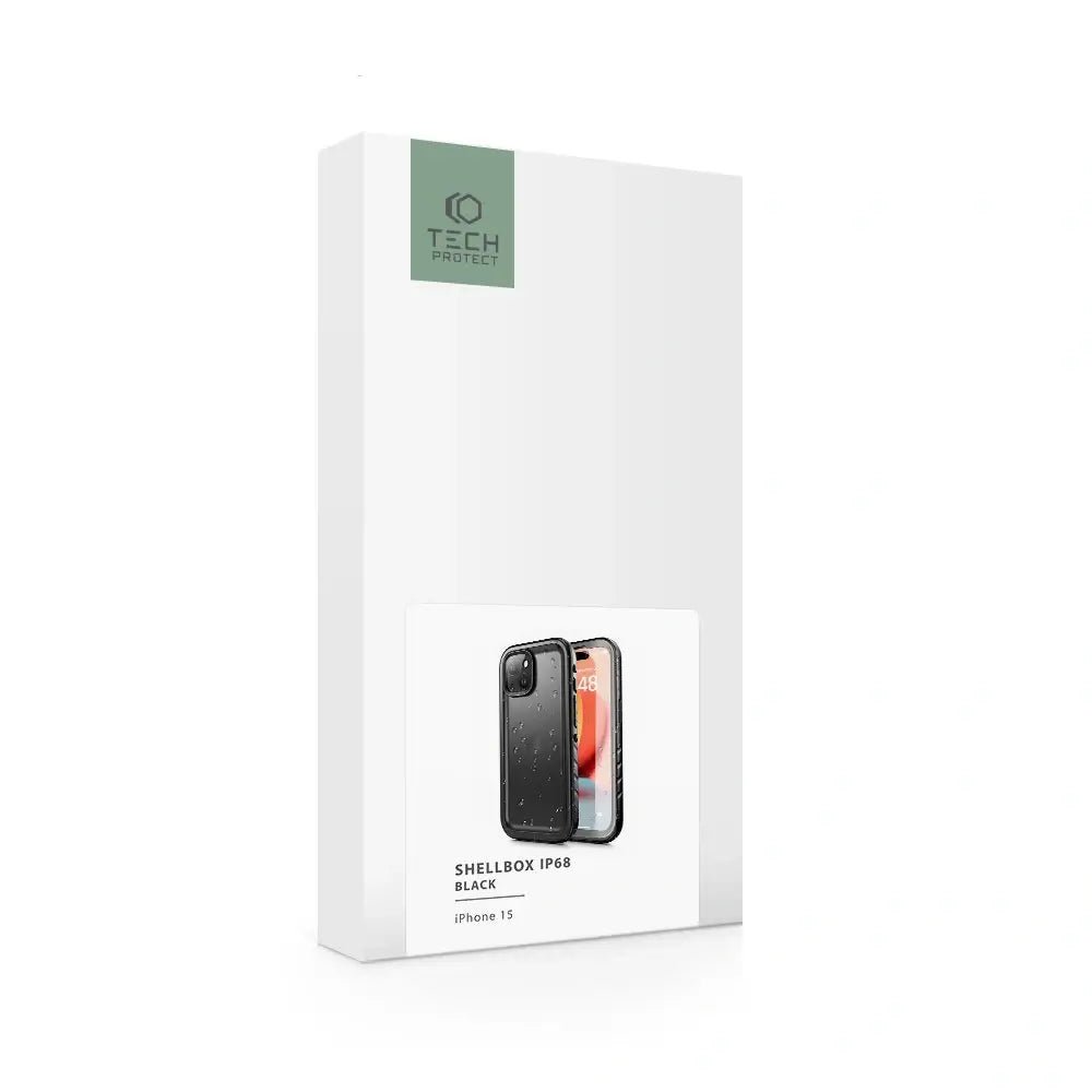 Tech - Protect iPhone 15 Shellbox IP68 Αδιάβροχη Σκληρή Θήκη - Black