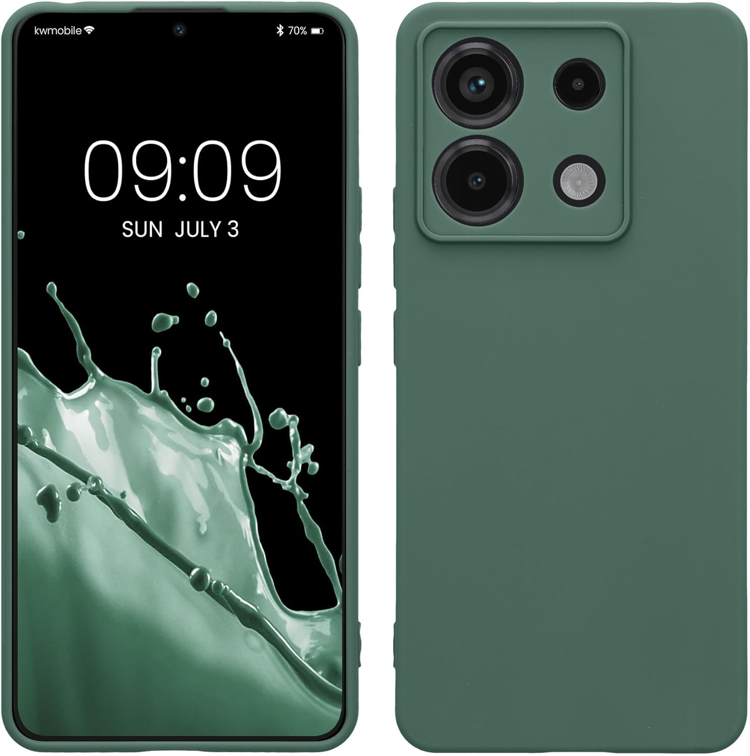 KW Xiaomi Redmi Note 13 Pro 5G / Poco X6 5G Θήκη Σιλικόνης TPU - Forest Green