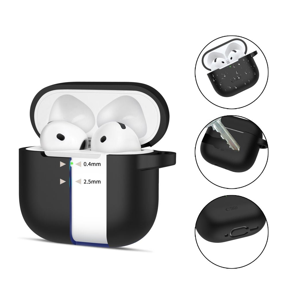 Tech - Protect AirPods 4 Θήκη Σιλικόνης - Silicone Hook - Black