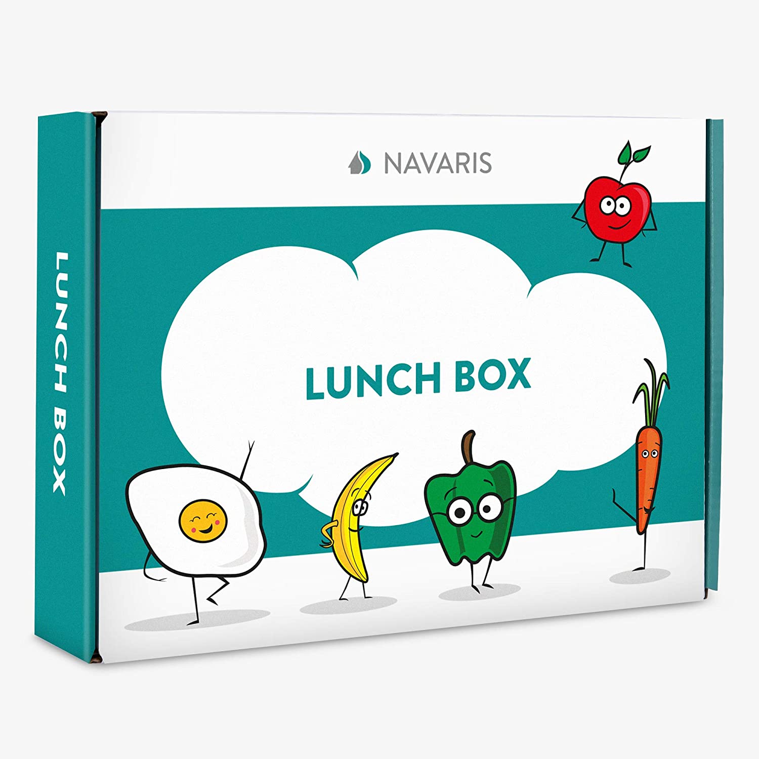 Navaris Bento Box for Kids Δοχείο Αποθήκευσης Τροφής για Παιδιά BPA Free - Purple - 49877.01.38