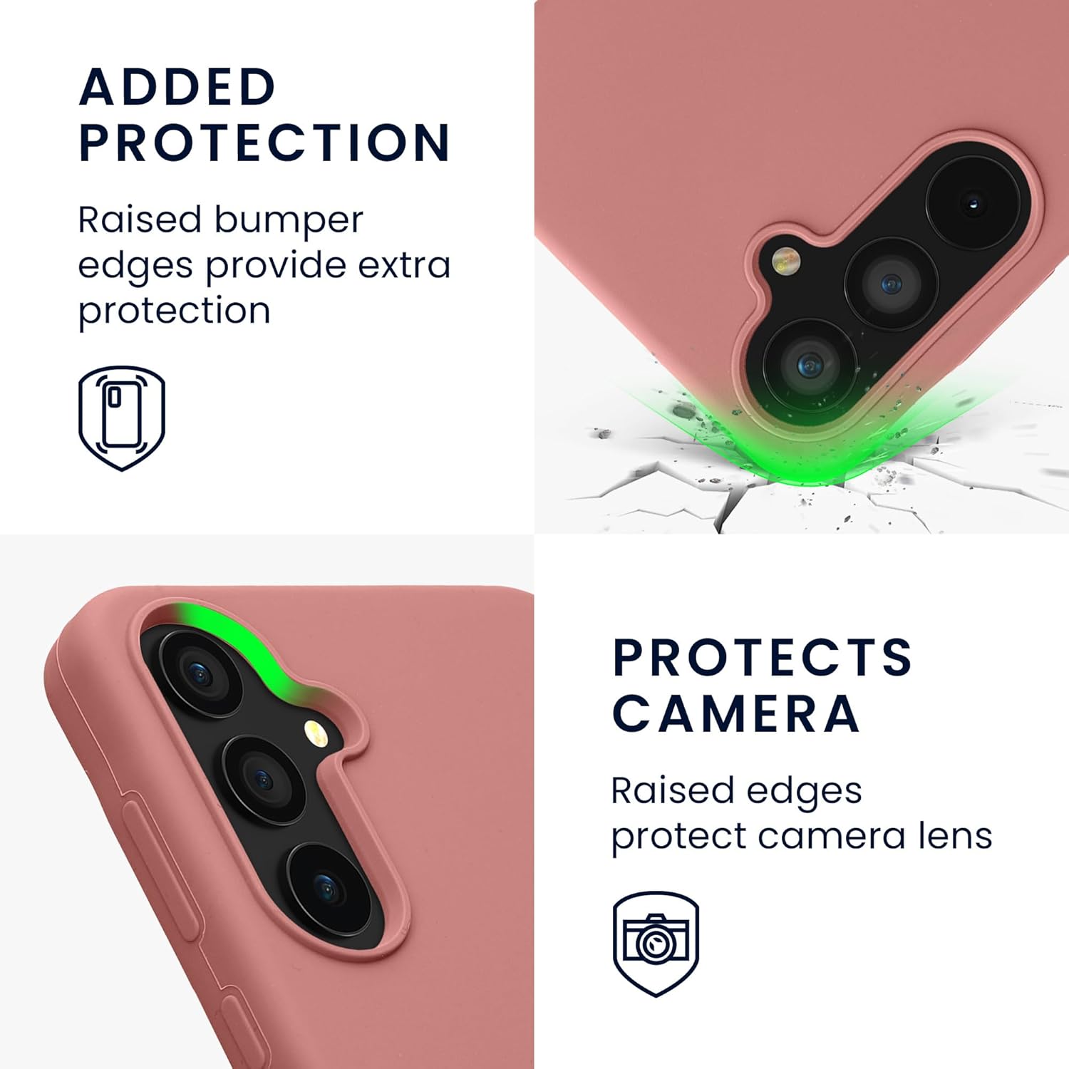 KW Samsung Galaxy A55 5G Θήκη Σιλικόνης Rubberized TPU - Winter Rose