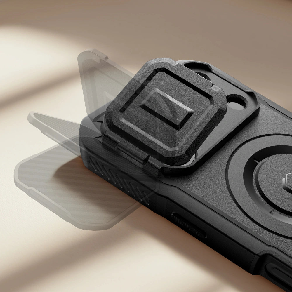 Tech - Protect iPhone 17 Pro Max - Kevlar MagSafe - Σκληρή Θήκη με Προστασία για την Οθόνη / την Κάμερα και Stand - Black