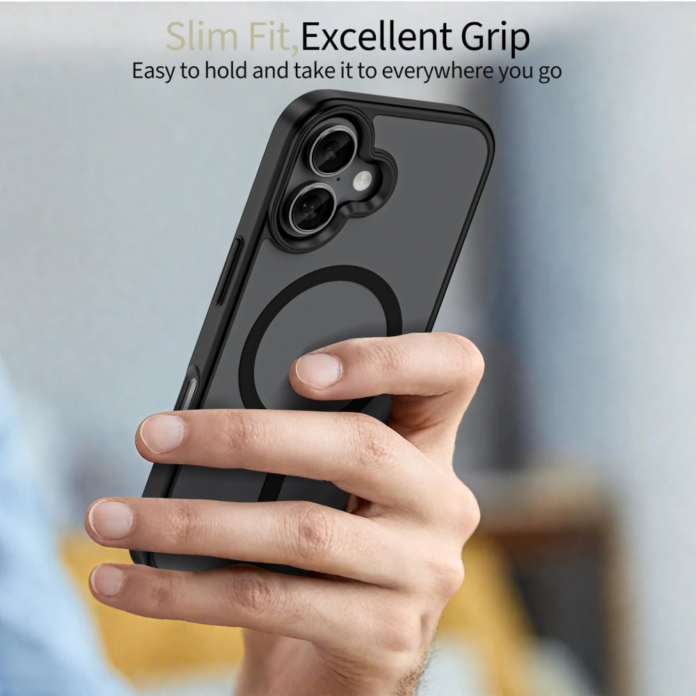 Tech - Protect iPhone 17 - MagMat XT 4 - Set - Σκληρή Θήκη με Πλαίσιο Σιλικόνης και MagSafe - Ημιδιάφανη / Matte Black