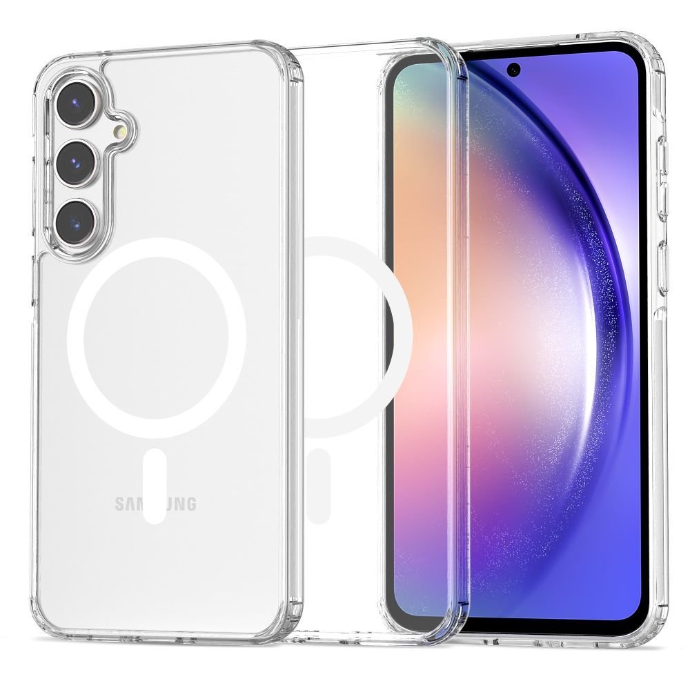 Tech - Protect Samsung Galaxy A35 5G Flexair Hybrid MagSafe Σκληρή Θήκη με Πλαίσιο Σιλικόνης και MagSafe - Διάφανη