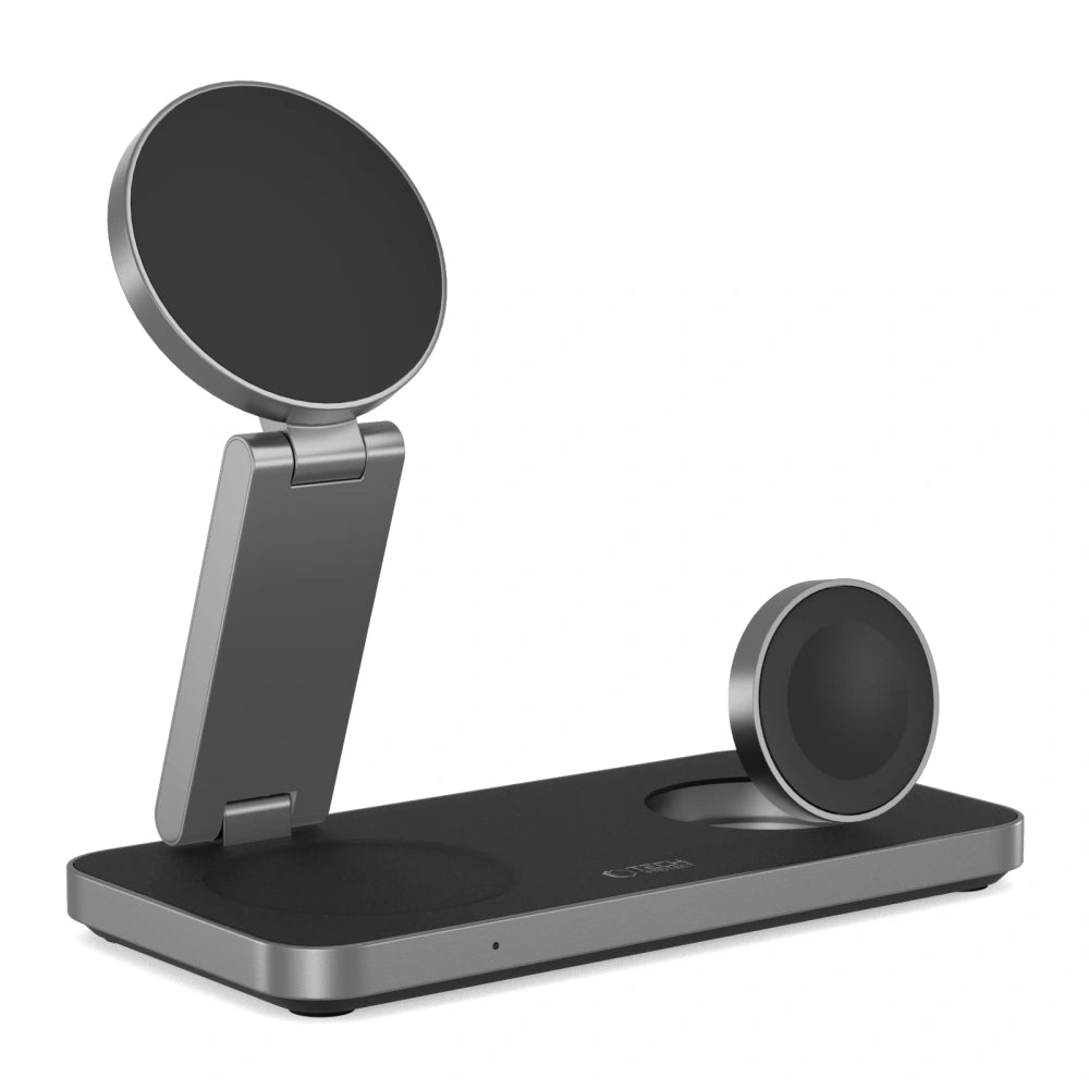 Tech - Protect QI15W - A47 3in1 Ασύρματος Μαγνητικός Φορτιστής MagSafe - Black