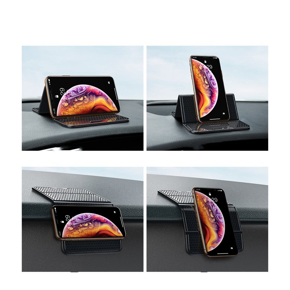Baseus Folding Bracket Antiskid Nanopad - Αναδιπλούμενη Αντιολισθητική Βάση Στήριξης Κινητού - Διάφανη - SUWNT - 02