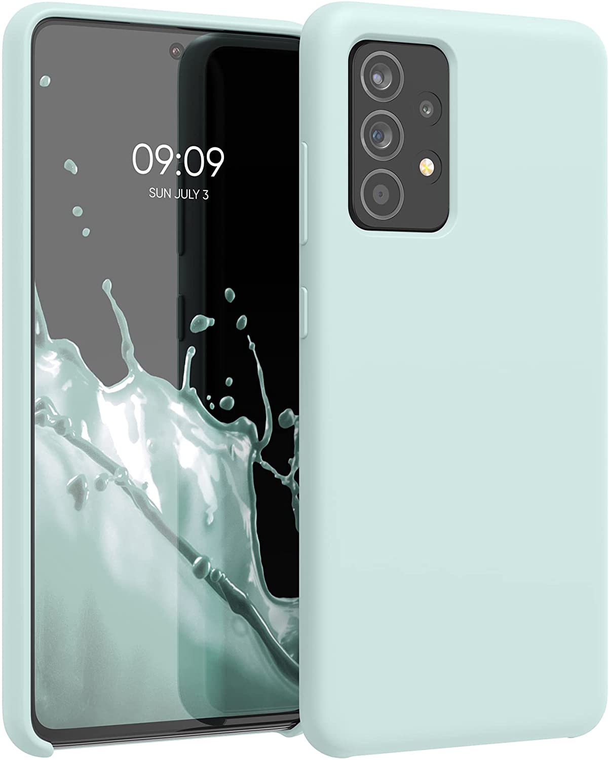 KW Samsung Galaxy A52 / A52 5G / A52s 5G Θήκη Σιλικόνης Rubber TPU - Frosty Mint - 54347.200