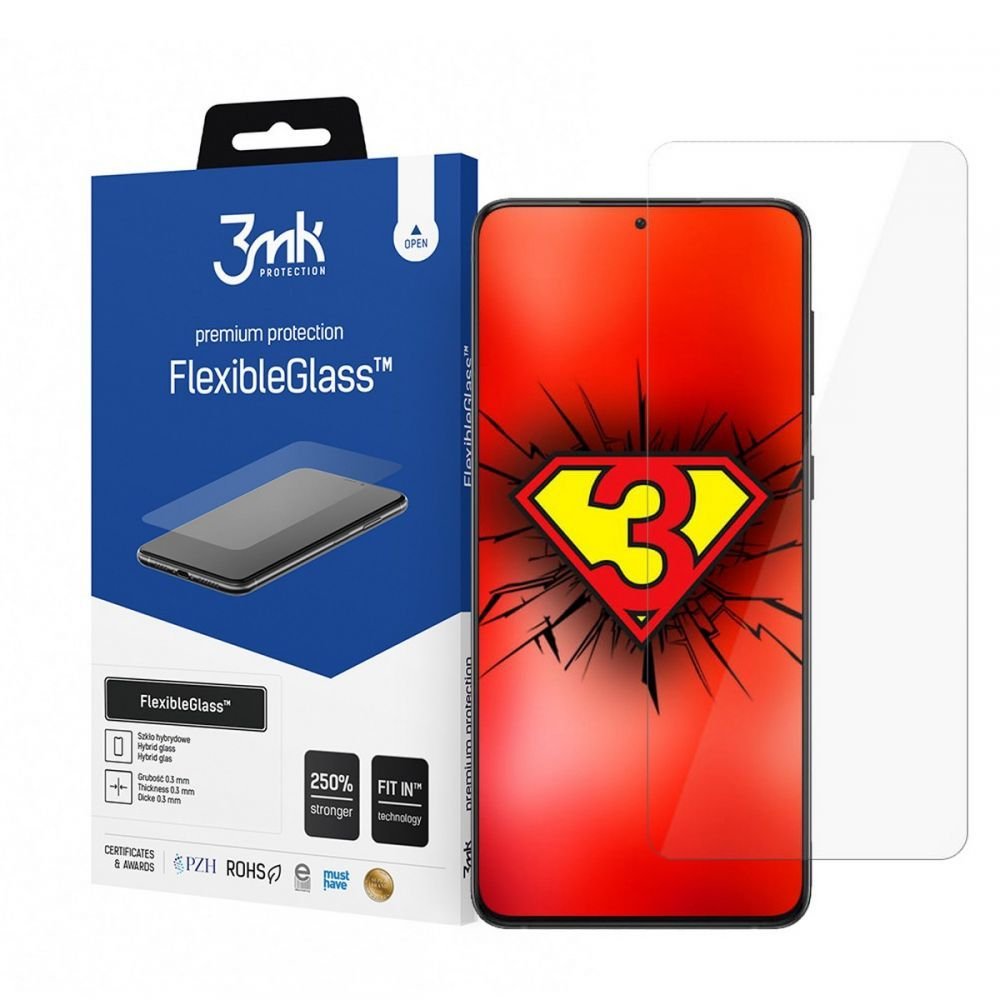 3MK Samsung Galaxy S22 0.30mm 7H Anti Fingerprint Flexible Tempered Glass Ευλύγιστο Αντιχαρακτικό Γυαλί Οθόνης - Clear
