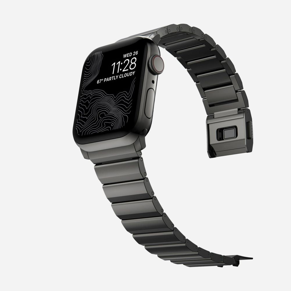 Tech - Protect Λουράκι Apple Watch 8/9/10/11 - SE (1/2/3) - Ultra (1/2/3) – 44/45/46/49mm SteelBand από Ανοξείδωτο Ατσάλι - Black