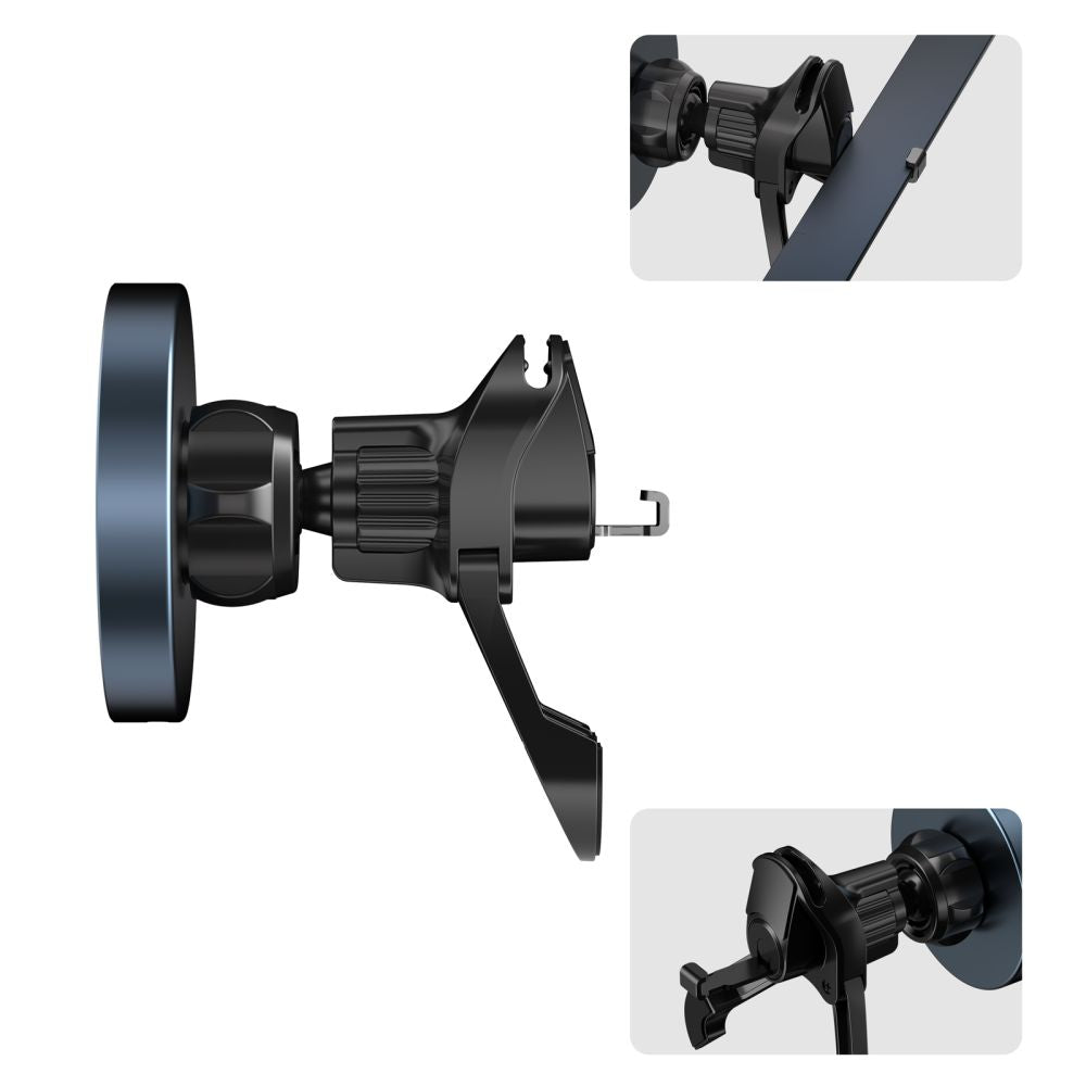 Tech - Protect MM15W - V5 Μαγνητική Βάση για τον Αεραγωγό του Αυτοκινήτου με Ασύρματη Φόρτιση MagSafe 15W - Black