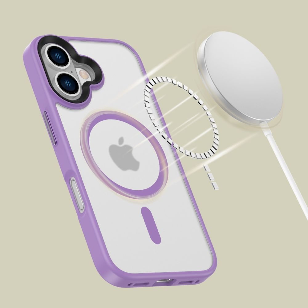 Tech - Protect iPhone 16 MagMat Σκληρή Θήκη με Πλαίσιο Σιλικόνης και MagSafe - Matte Mauve