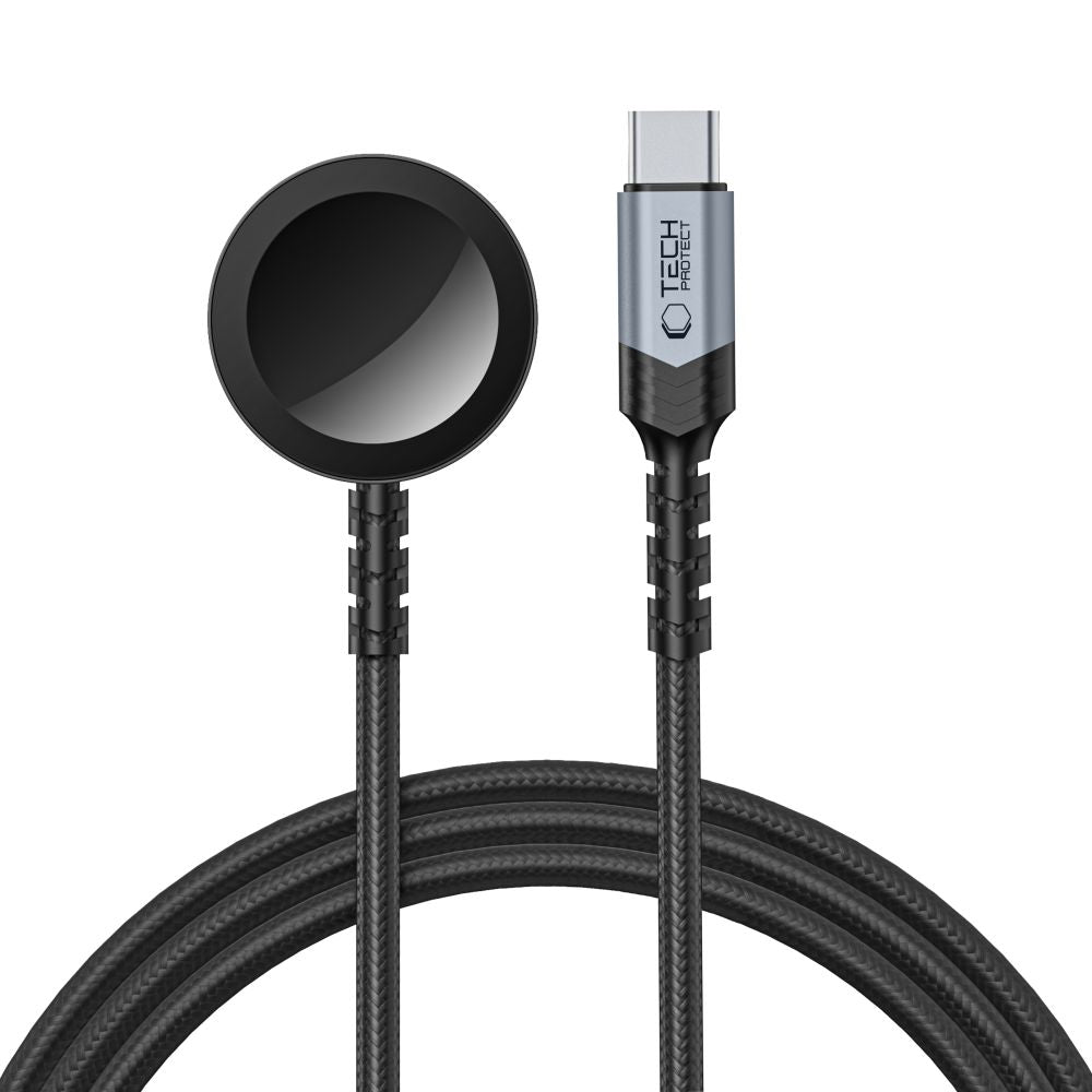 Tech - Protect MC01 UltraBoost Καλώδιο Type - C με Μαγνητική Βάση Φόρτισης για Apple Watch - 1.2m - Black