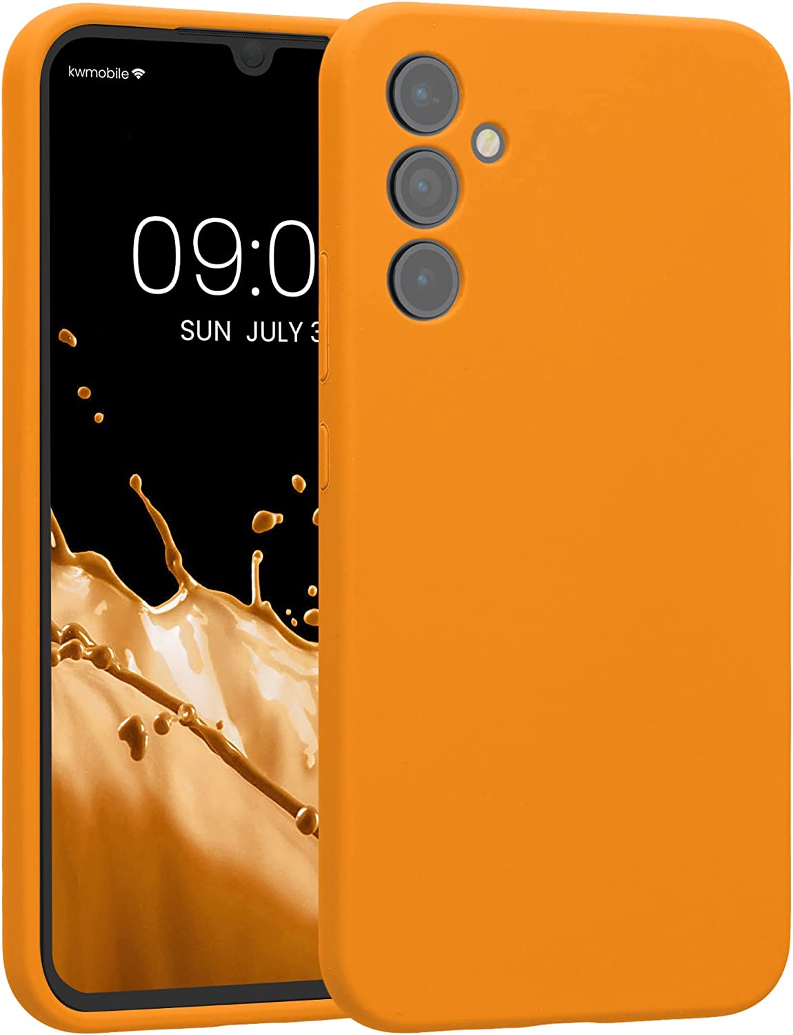 KW Samsung Galaxy A34 5G Θήκη Σιλικόνης Rubber TPU - Fruity Orange - 60807.150