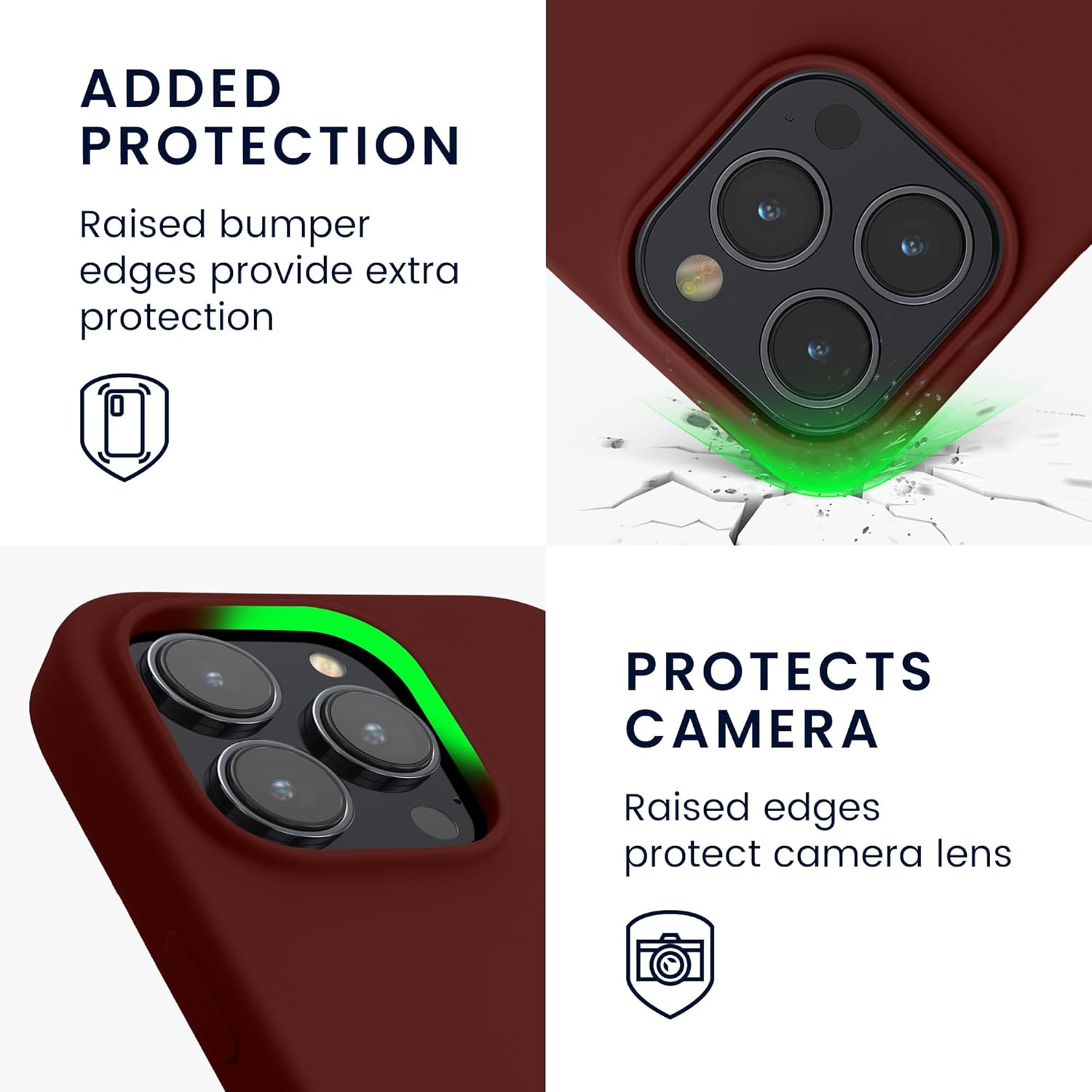 KW iPhone 15 Pro Max Θήκη Σιλικόνης Rubberized TPU - Tawny Red
