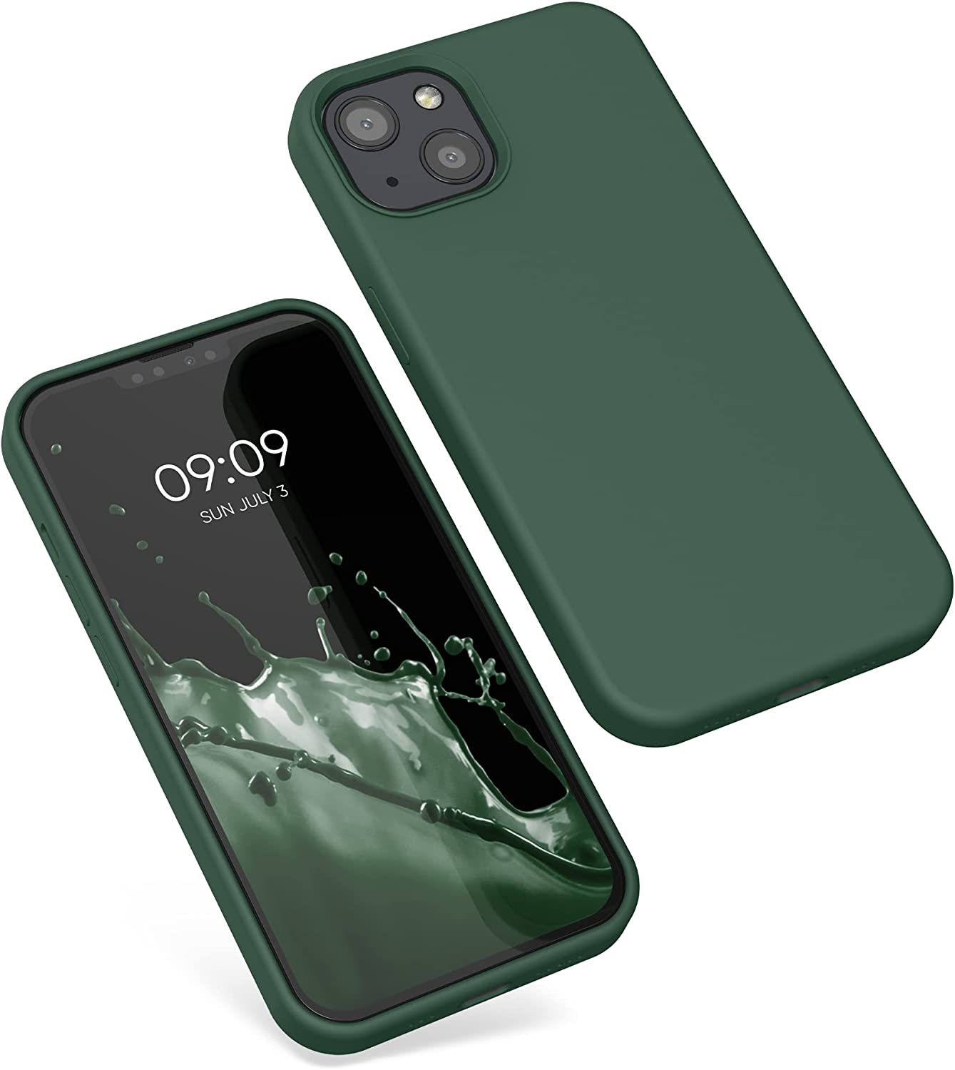 KW iPhone 13 Θήκη Σιλικόνης Rubberized TPU - Moss Green - 55878.169