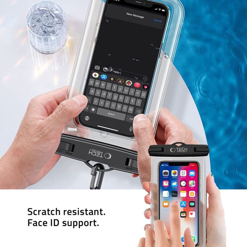 Tech - Protect UWC7 Universal Αδιάβροχη Θήκη για Smartphones 6.9'' - Black / Orange