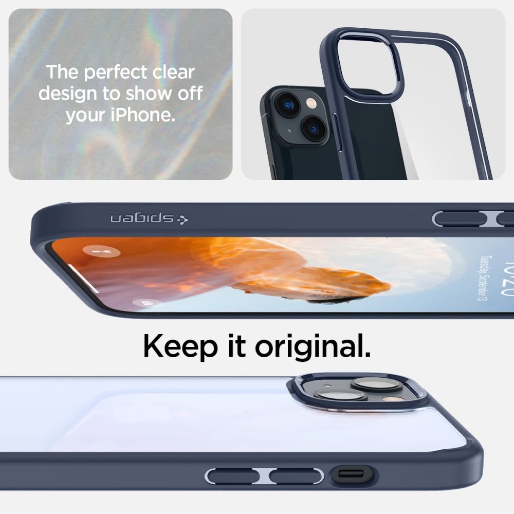 Spigen iPhone 14 Plus / iPhone 15 Plus Ultra Hybrid Σκληρή Θήκη με Πλαίσιο Σιλικόνης - Navy Blue