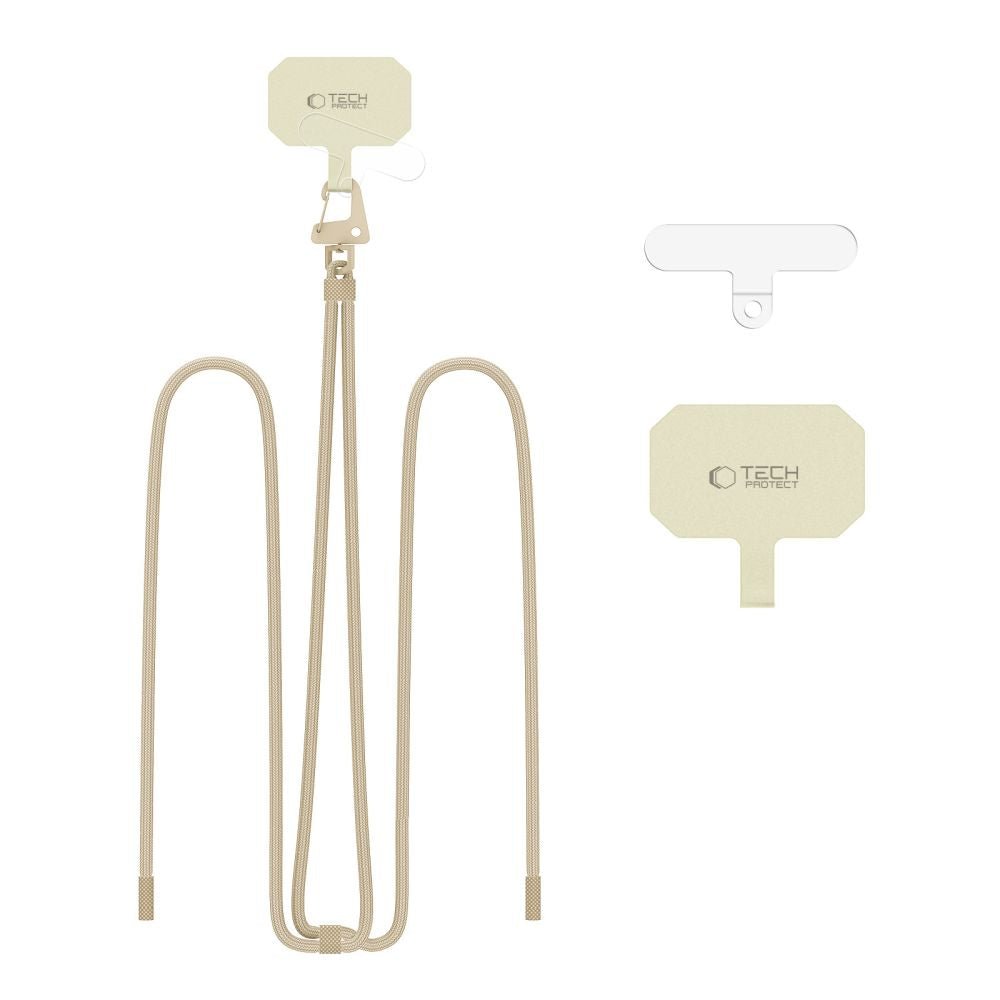 Tech - Protect C5S Rope CrossBody Strap - Universal Λουράκι για Θήκη Κινητού - Taupe