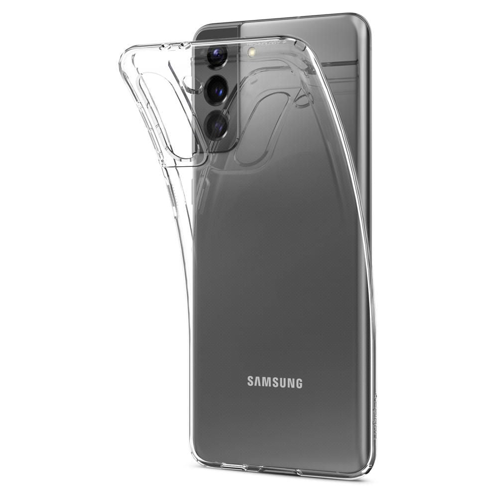 Spigen Samsung Galaxy S21 Liquid Crystal Θήκη Σιλικόνης - Crystal Clear
