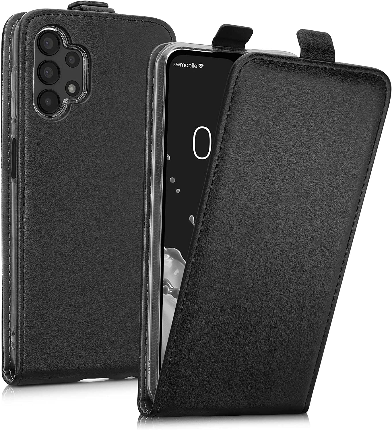 KW Samsung Galaxy A13 4G Θήκη Δερματίνη Flip - Black - 58616.01