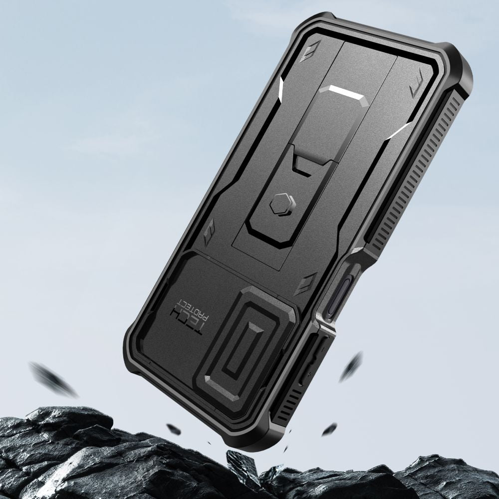 Tech - Protect Samsung Galaxy A15 4G / A15 5G Kevlar Cam+ Θήκη 360 Full Body με Προστασία για την Οθόνη και την Κάμερα και Stand - Black