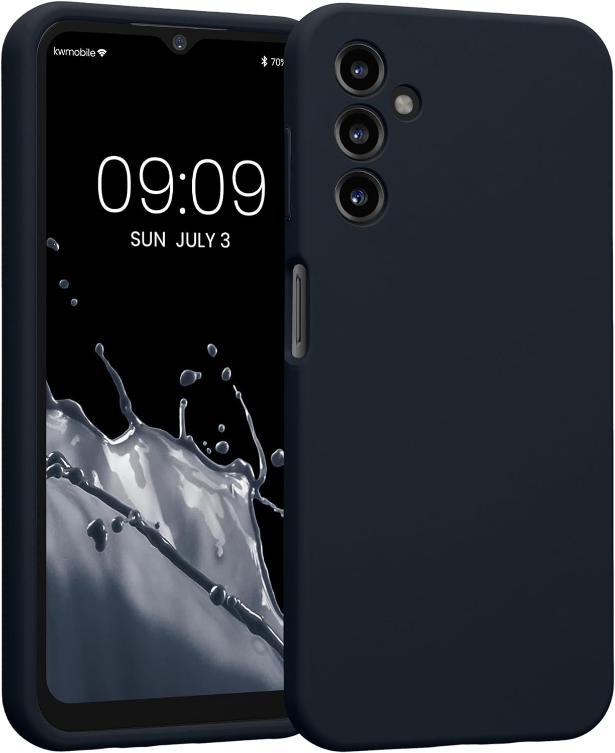 KW Samsung Galaxy A14 5G Θήκη Σιλικόνης Rubberized TPU - Blueberry Blue