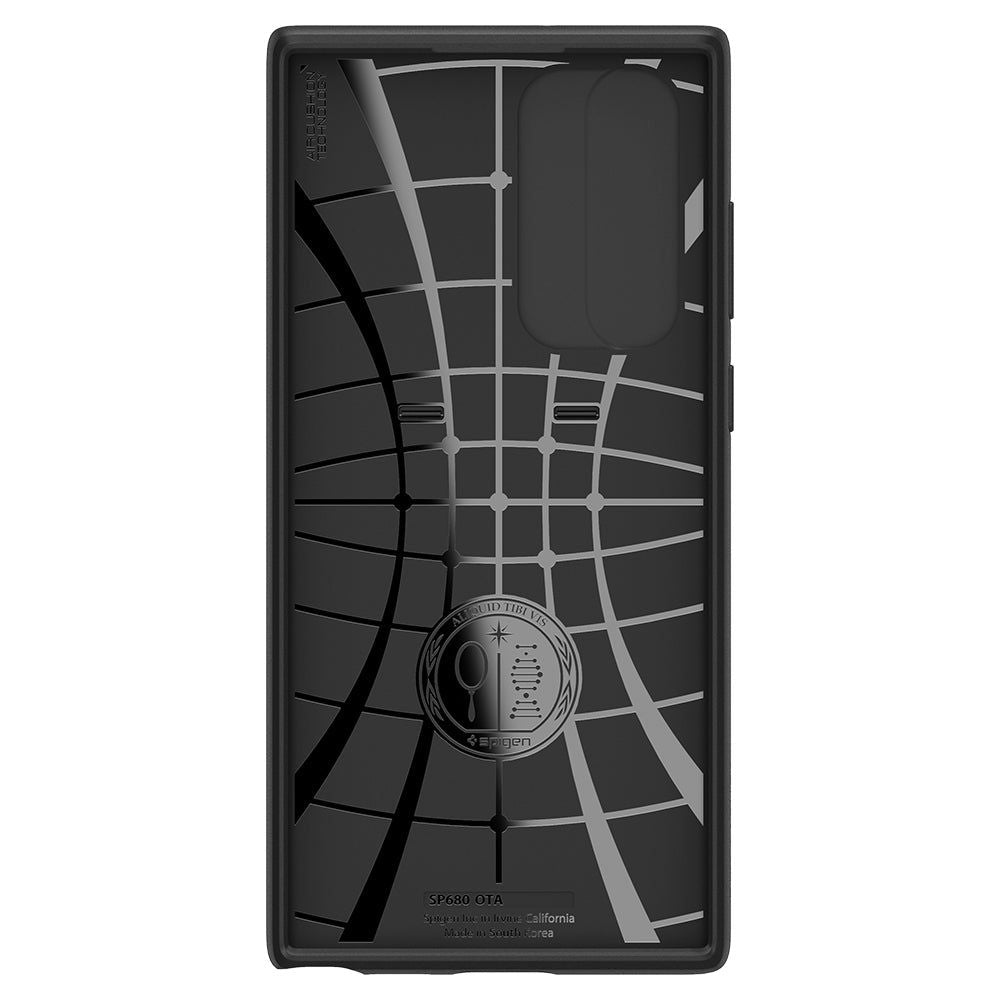 Spigen Samsung Galaxy S22 Ultra Optik Armor Θήκη Σιλικόνης με Κάλυμμα για την Κάμερα - Black