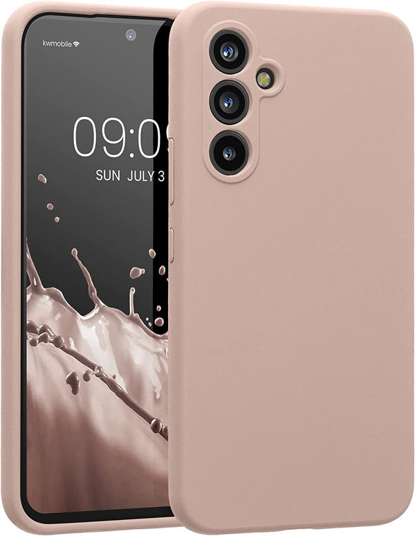 KW Samsung Galaxy A54 5G Θήκη Σιλικόνης Rubberized TPU - Matte Dusky Pink - 60795.52