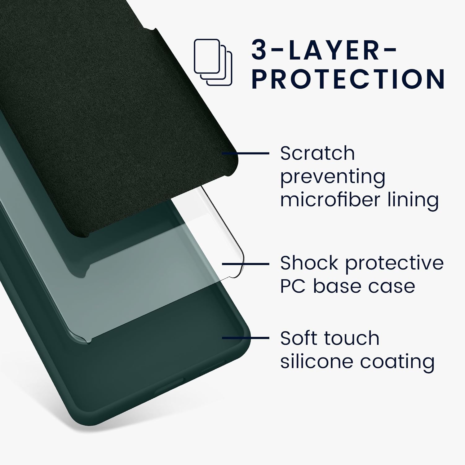 KW iPhone 15 Pro Θήκη Σιλικόνης Rubberized TPU - Teal
