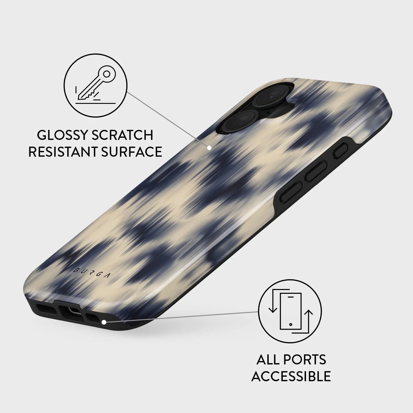 Burga iPhone 16 Plus Fashion Tough MagSafe Σκληρή Θήκη με MagSafe - Avalanche
