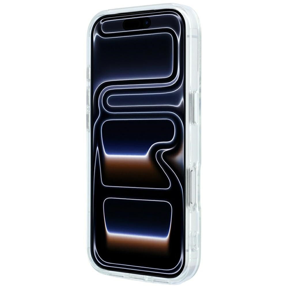 Karl Lagerfeld iPhone 17 Pro Max / iPhone 18 Pro Max - Σκληρή Θήκη με Πλαίσιο Σιλικόνης και Δαχτυλίδι Συγκράτησης - IML Ring Stand 360 Kameo Metal MagSafe - Clear