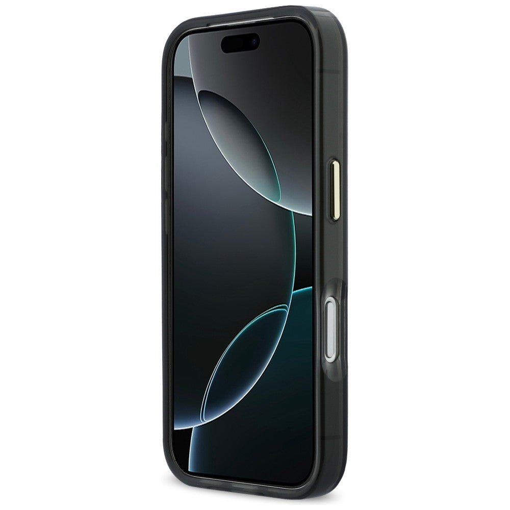 Karl Lagerfeld iPhone 17 Pro Max - Σκληρή Θήκη με Πλαίσιο Σιλικόνης - IML Choupettes Karl Script Logo MagSafe - Black