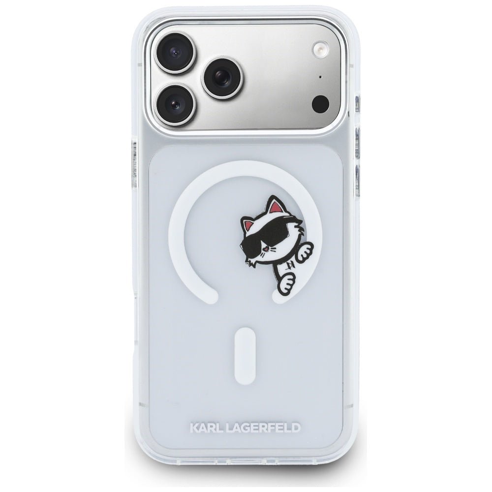 Karl Lagerfeld iPhone 17 Pro Max - Σκληρή Θήκη με Πλαίσιο Σιλικόνης - IML Peekaboo MagSafe - Διάφανη