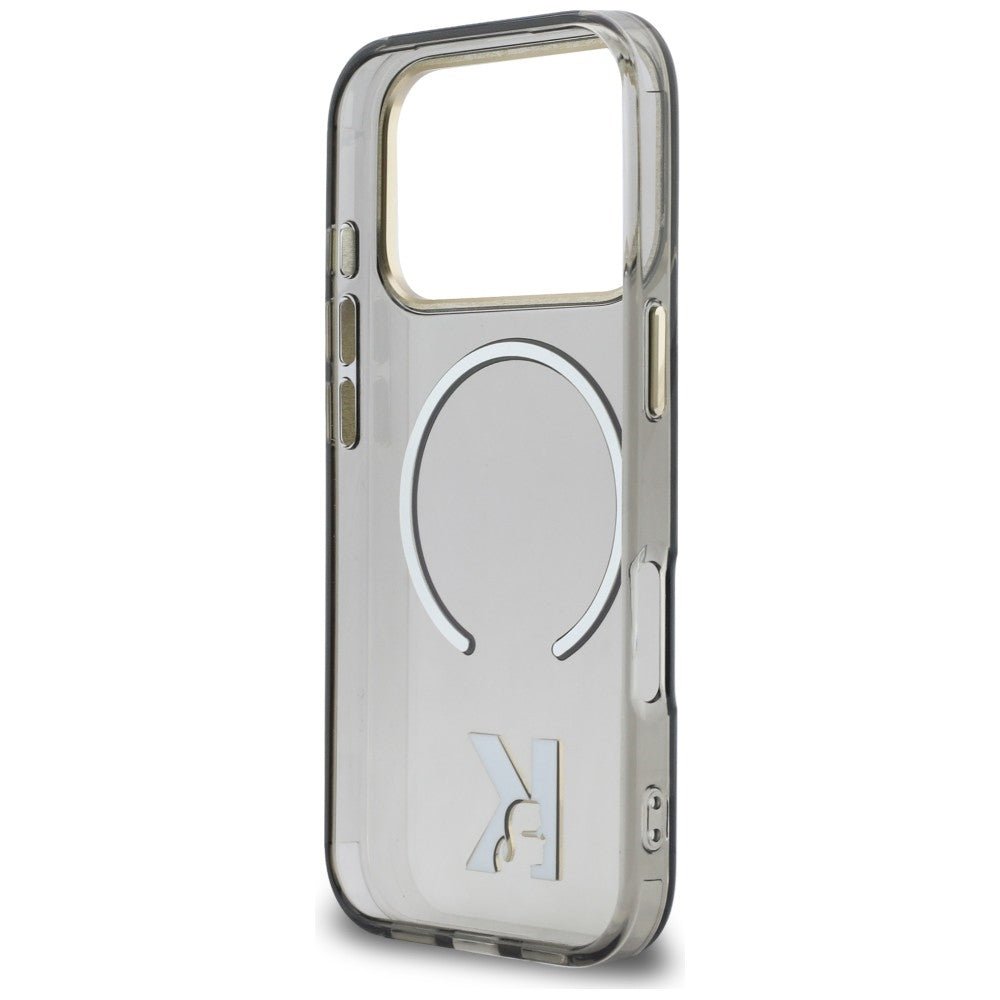 Karl Lagerfeld iPhone 17 Pro - Σκληρή Θήκη με Πλαίσιο Σιλικόνης - IML K Head Logo MagSafe - Black