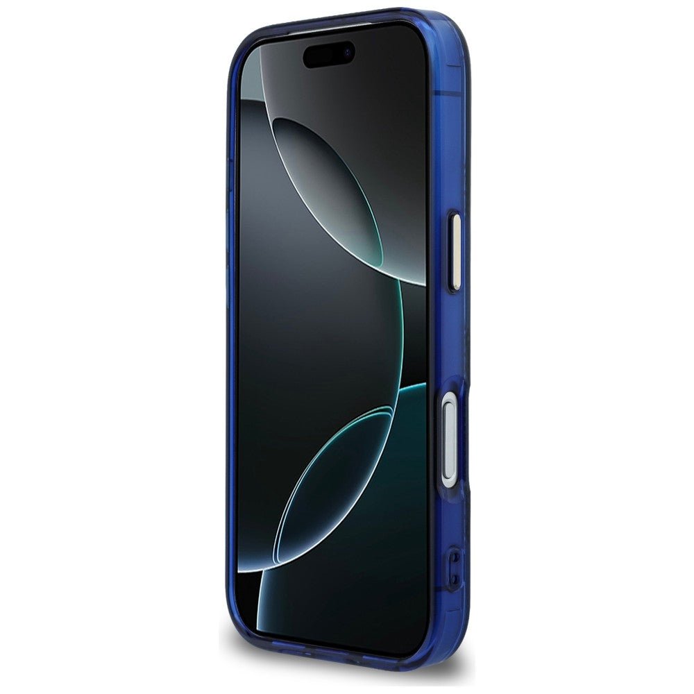 Karl Lagerfeld iPhone 17 Pro - Σκληρή Θήκη με Πλαίσιο Σιλικόνης - IML K Head Logo MagSafe - Blue