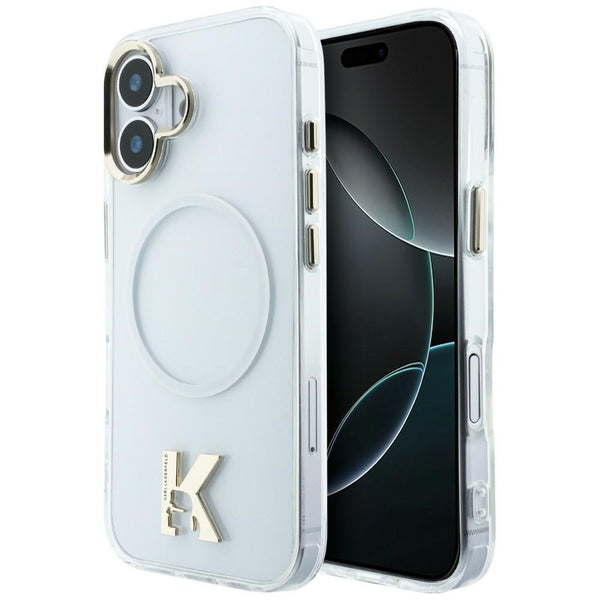 Karl Lagerfeld iPhone 17 - Σκληρή Θήκη με Πλαίσιο Σιλικόνης - IML K Head Logo MagSafe - Clear