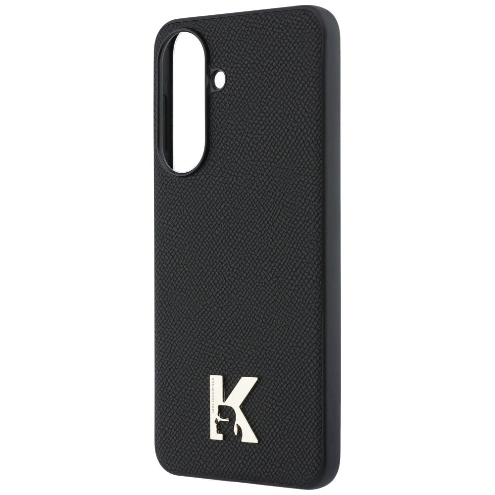 Karl Lagerfeld Samsung Galaxy A37 5G - Σκληρή Θήκη με Επένδυση Οικολογικού Δέρματος και MagSafe - Karl Head Logo - Black