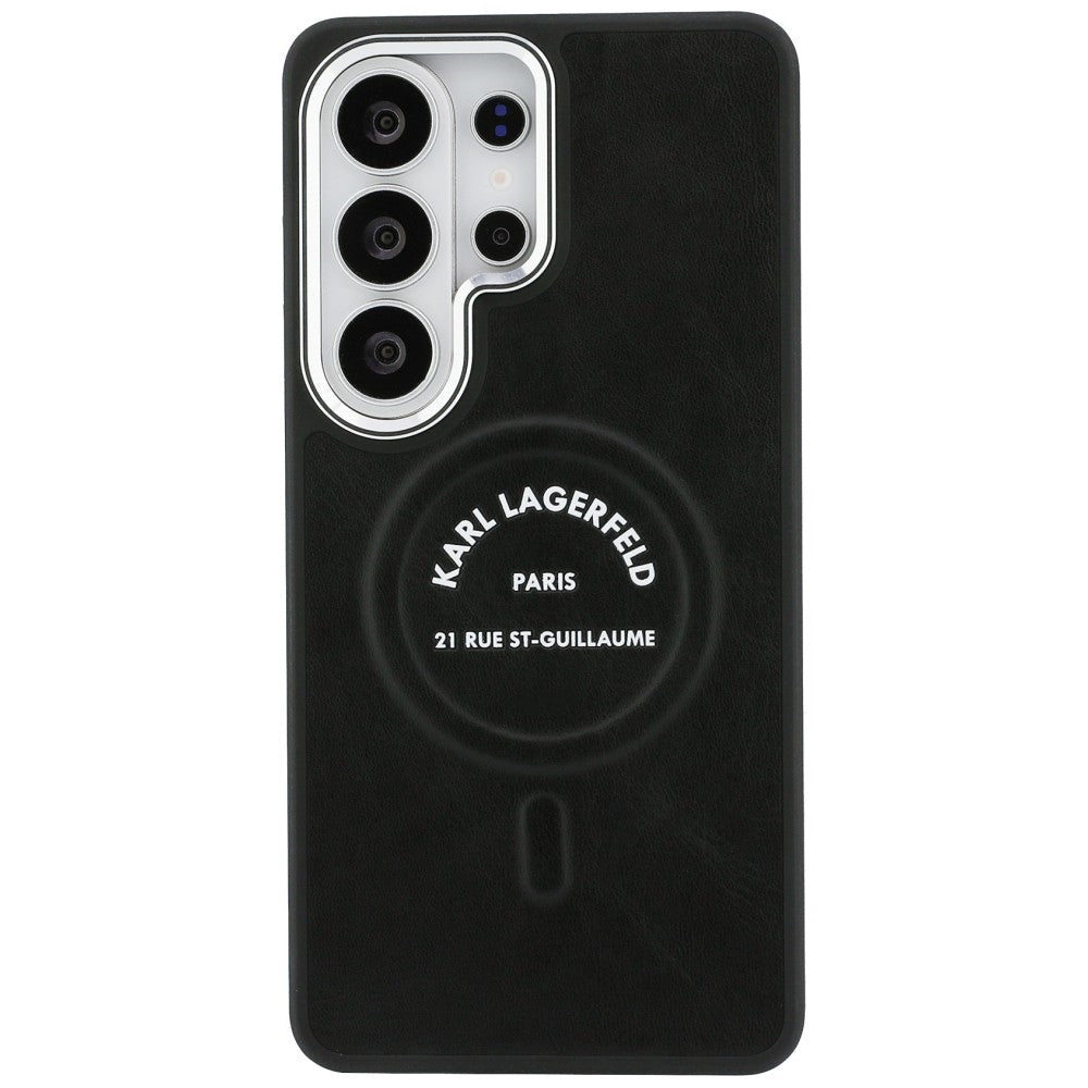 Karl Lagerfeld Samsung Galaxy S26 Ultra - Σκληρή Θήκη με Επένδυση Οικολογικού Δέρματος και MagSafe - Karl Embossed RSG - Black