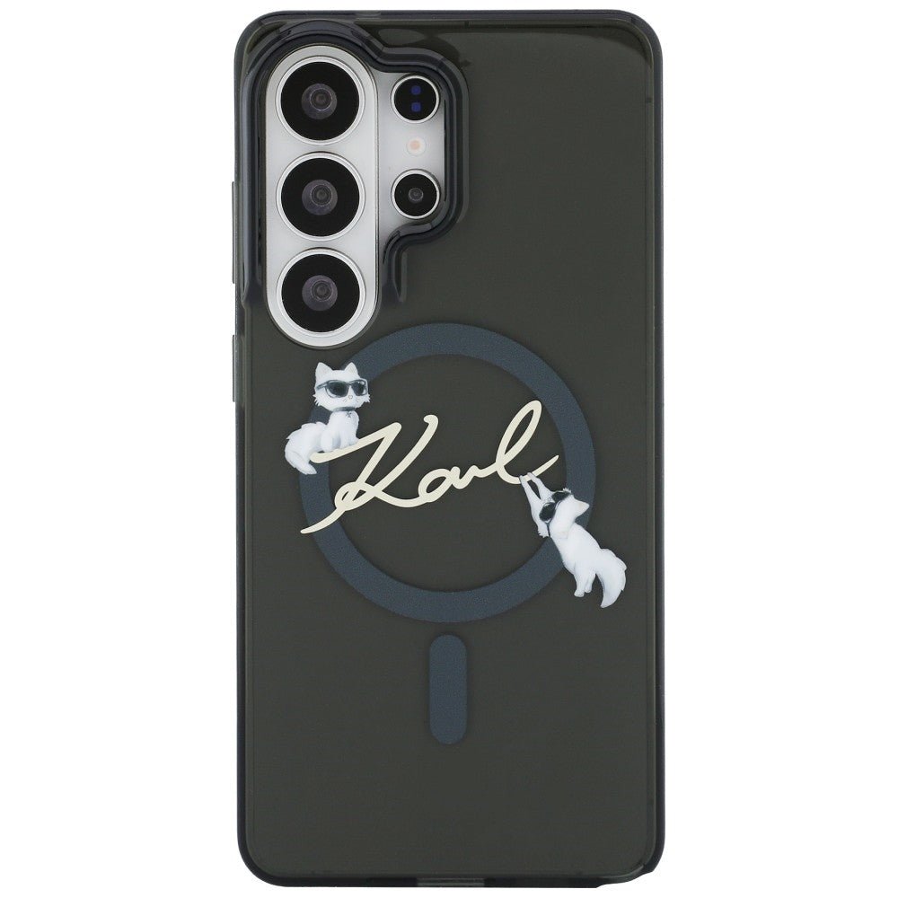 Karl Lagerfeld Samsung Galaxy S26 Ultra - Σκληρή Θήκη με Πλαίσιο Σιλικόνης - IML KC Script MagSafe - Black