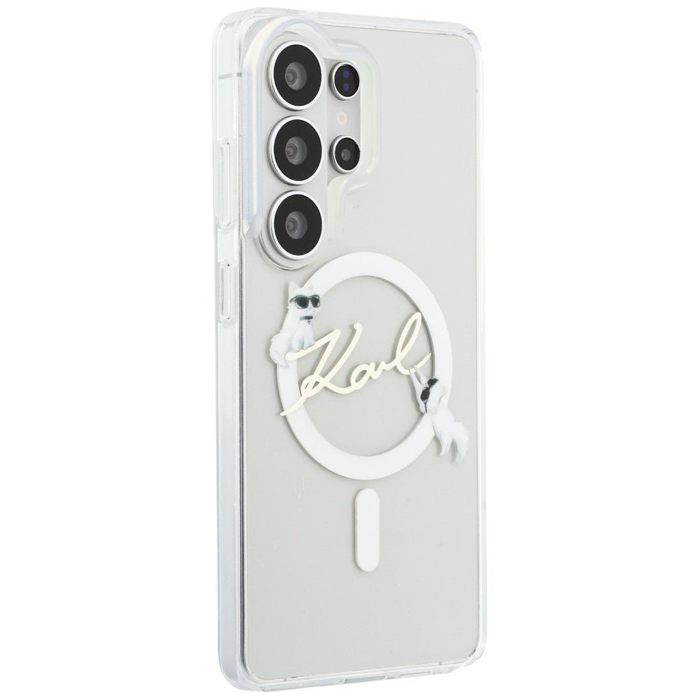 Karl Lagerfeld Samsung Galaxy S26 Ultra - Σκληρή Θήκη με Πλαίσιο Σιλικόνης - IML KC Script MagSafe - Clear