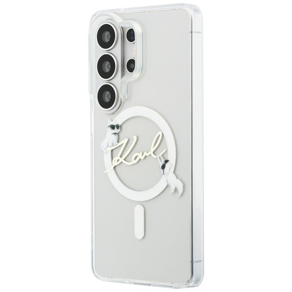 Karl Lagerfeld Samsung Galaxy S26 Ultra - Σκληρή Θήκη με Πλαίσιο Σιλικόνης - IML KC Script MagSafe - Clear
